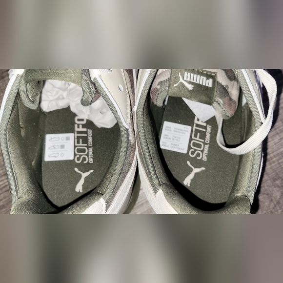 Puma Men's Camouflage Sneakers - White and Brown - Picture 5 of 5